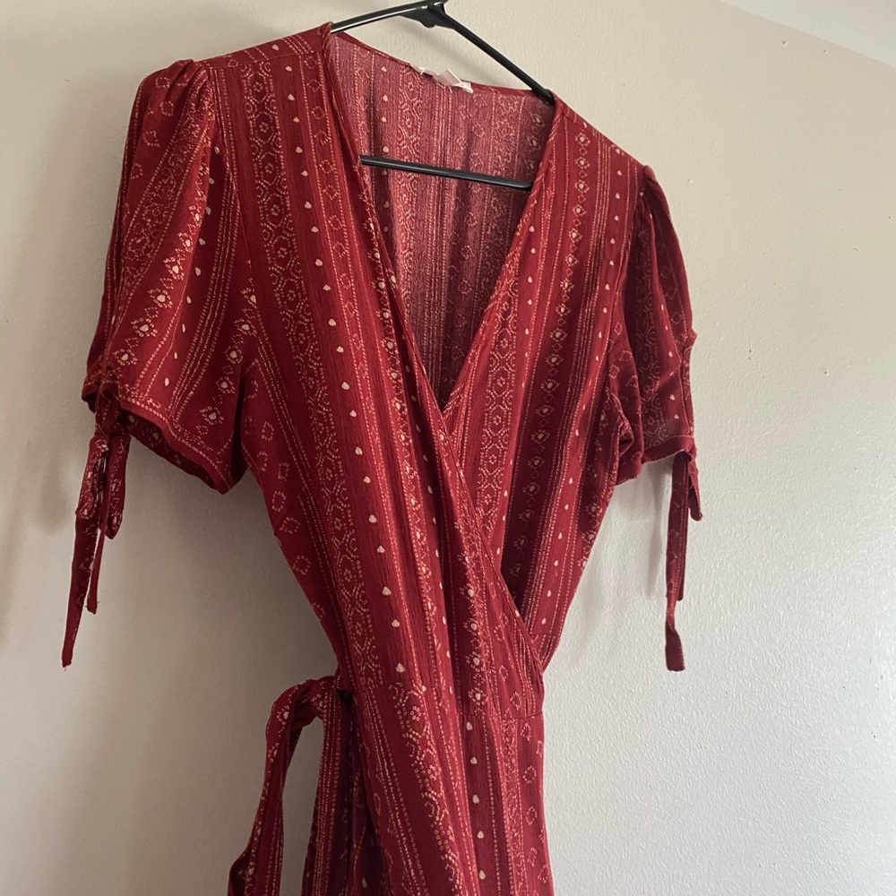 Wrap Midi Dress